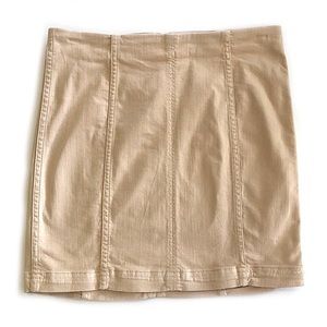 Free People Corduroy Modern Femme Skirt - Stone